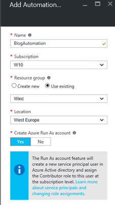 Start stop automation