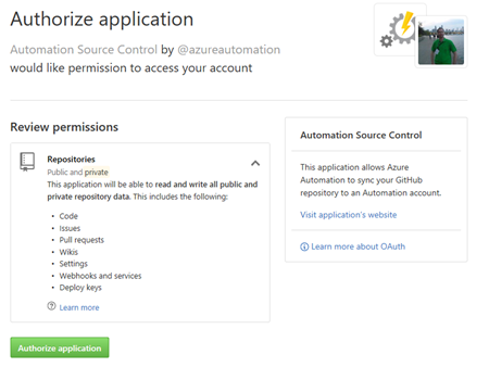 Azure automation integration