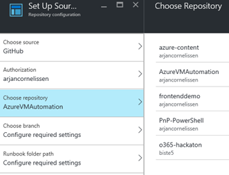 Azure automation integration