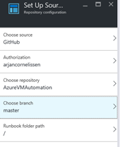 Azure automation integration