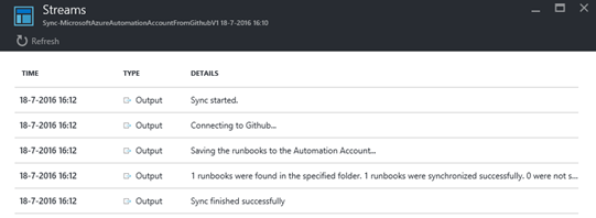 Azure automation integration