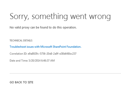 Content Type hub error